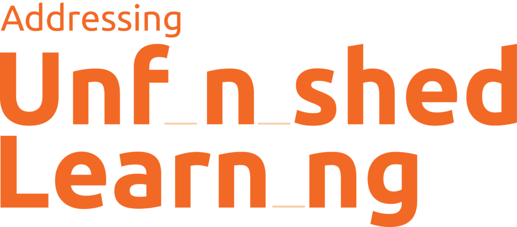 Logo for the Addressing Unfinished Learning playbook