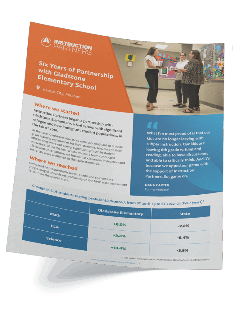 Instruction Partners Gladstone Case Study